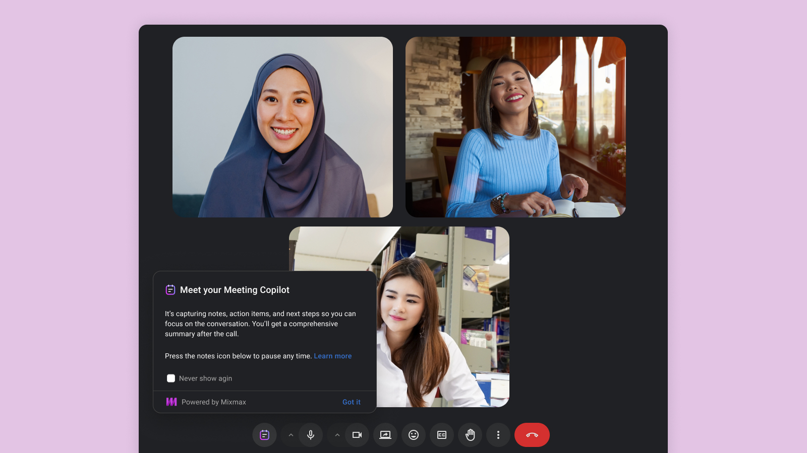 Early meeting assistant concept / flow